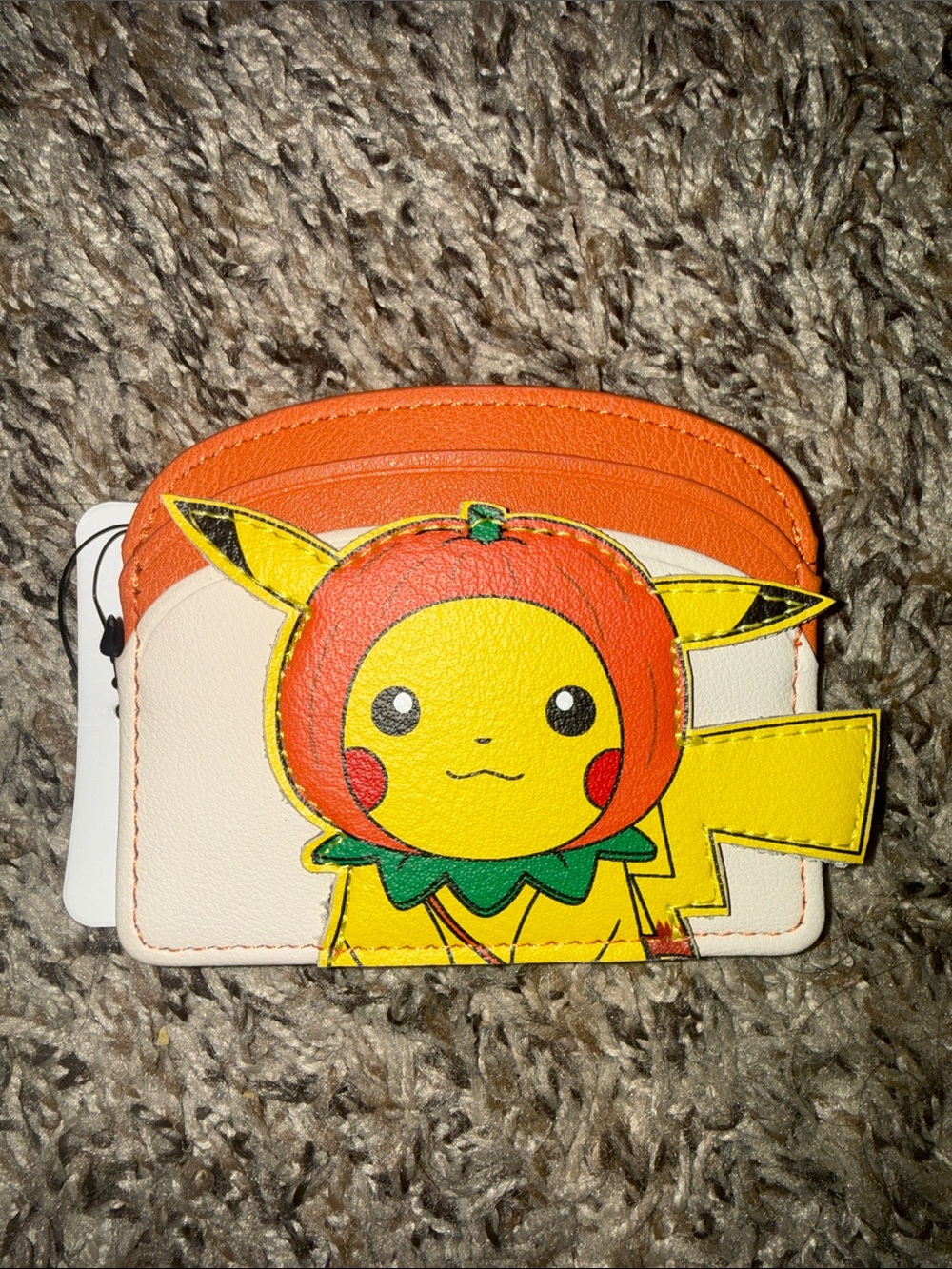 Pokemon Orange Yellow Pikachu Card Wallet